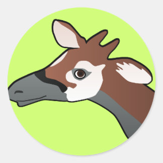Adesivo Okapi round Sticker