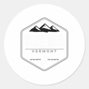 Adesivo Okemo Mountain Vermont Graphic Snowboard T Shirt