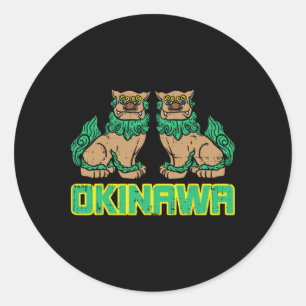 Adesivo Okinawa Guardian Lion Shisa Japão Marcial