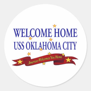 Adesivo Oklahoma City Home bem-vindo de USS
