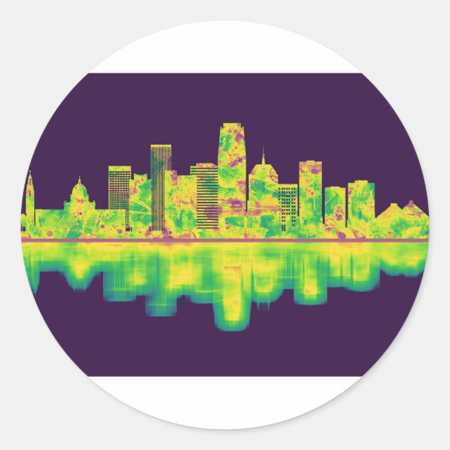 Adesivo Oklahoma City Skyline (Frente)