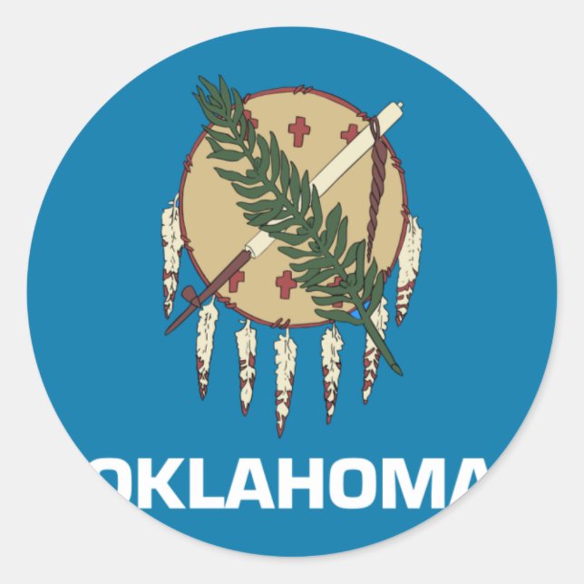 Adesivo Oklahoma Flag (Frente)