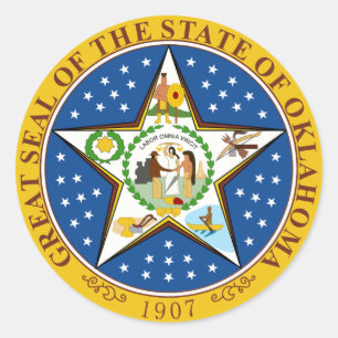 Adesivo Oklahoma State Seal