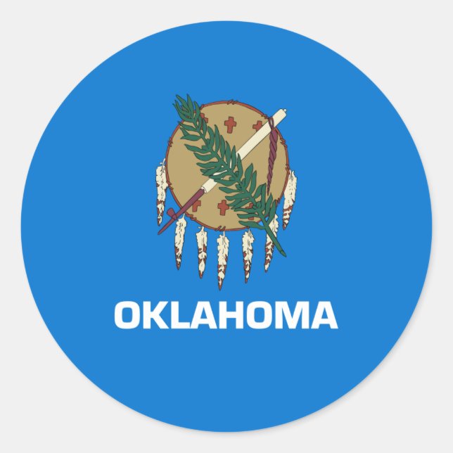 Adesivo Oklahoman Flag, Flag de Oklahoma (Frente)