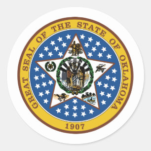 Adesivo Oklahoman Seal, Selo de Oklahoma Sticker