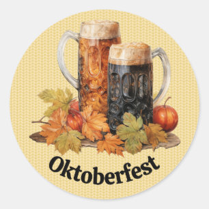 Adesivo Oktoberfest Beer Mugs Stickers