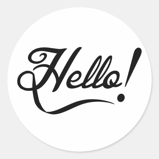 Adesivo Olá (Frente)