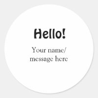 Olá adicionar mensagem de nome simples item de neg