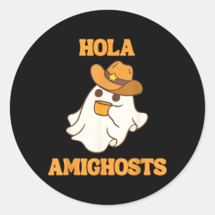 Adesivo Olá Amighosts Cowboy Espanhol Divertido do Hallowe