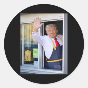 Adesivo Olá, Arranje Seu Burger Donald Trump Cozinheiros.