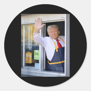 Adesivo Olá, Arranje Seu Burger Donald Trump Cozinheiros.