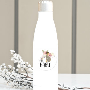 Adesivo Olá Baby Boho Wildflower Chá de fraldas