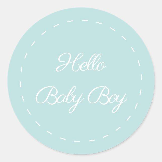 Adesivo Olá, Baby Boy Classic, Sticker (Frente)