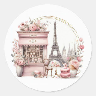 Adesivo Olá Bebê Chá de Bebê Parisiense