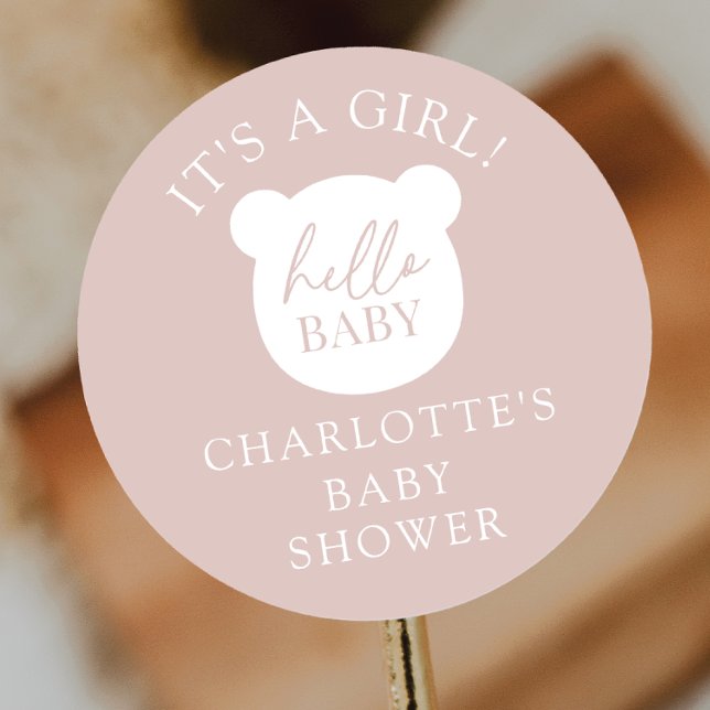 Adesivo Olá, Bebê. É um Rapaz. (Criador carregado)