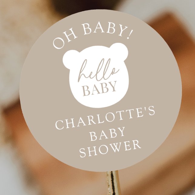 Adesivo Olá, Bebê. É um Rapaz. (Criador carregado)