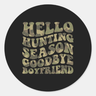 Adesivo Olá Deer Hunting Season Namorado