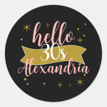 Olá Design Personalizado de Aniversário de 30 Anos