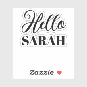 Adesivo Olá e seu nome