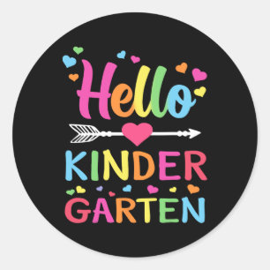 Adesivo Olá Equipe de Jardim de Infância Kinder Byck Para