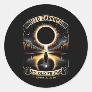 Adesivo Olá Escuridão Meu Velho Amigo Eclipse Solar 8 de a