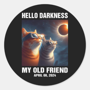 Adesivo Olá Escuridão Meu Velho Amigo Eclipse Solar Abril