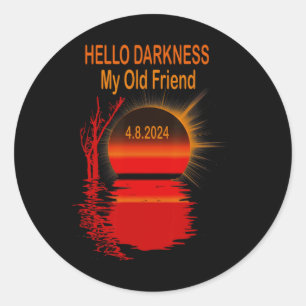 Adesivo Olá Escuridão Meu Velho Amigo Total Eclipse Solar 