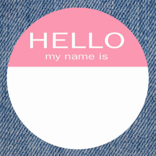 Adesivo Olá Exclusivo Meu Nome É - Bebê Rosa