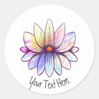 Adesivo Olá, flor de lótus splatter