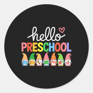 Adesivo Olá, Gnomos Da Pré-Escola, 100º Dia De Crianças De