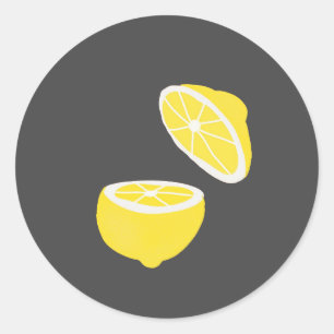 Adesivo Olá Lemon, fruta amarela moderna