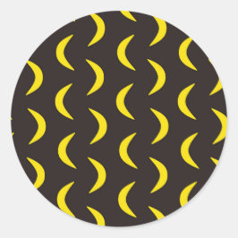 Adesivo Olá, Lua Amarela - padrão perfeito de Halloween.