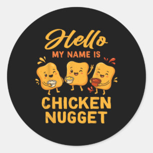 Adesivo Olá Meu Nome É Pintinho De Crianças De Figurino De