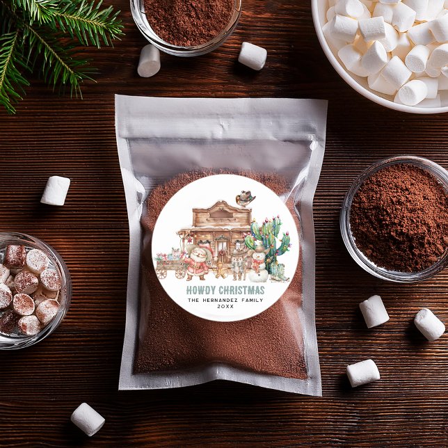 Adesivo Olá Natal | Diversão no Deserto Ocidental (Criador carregado)