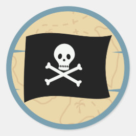 Adesivo Olá Pirata! Festa de Aniversário do Menino Pirata