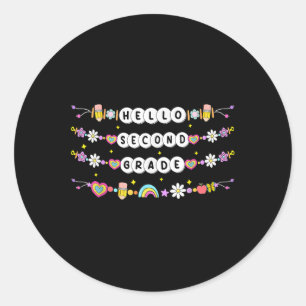 Adesivo Olá Pulseiras de Amizade da Segunda Série De Volta