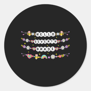 Adesivo Olá Pulseiras de Amizade da Sétima Série De Volta