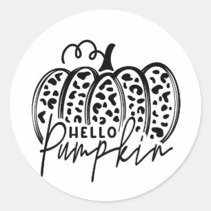 Adesivo Olá Pumpkin Cheetah Impressão Stickers