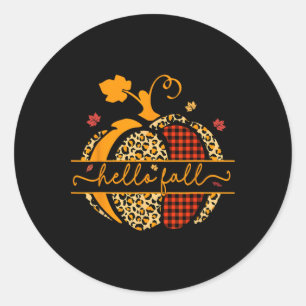 Adesivo Olá Queda Feliz Queda Vocês Todos Autumn Pumpkin L