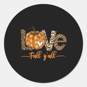 Adesivo Olá, Queda Pumpkin Amor Queda Y All Lepard Peace L