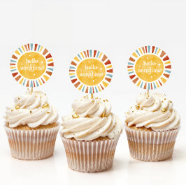 Adesivo Olá Sonshine Boho Chá de fraldas Sun Burst Sticker