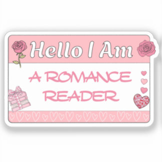 Adesivo Olá Sou Um Romance Reader Book Engraçado