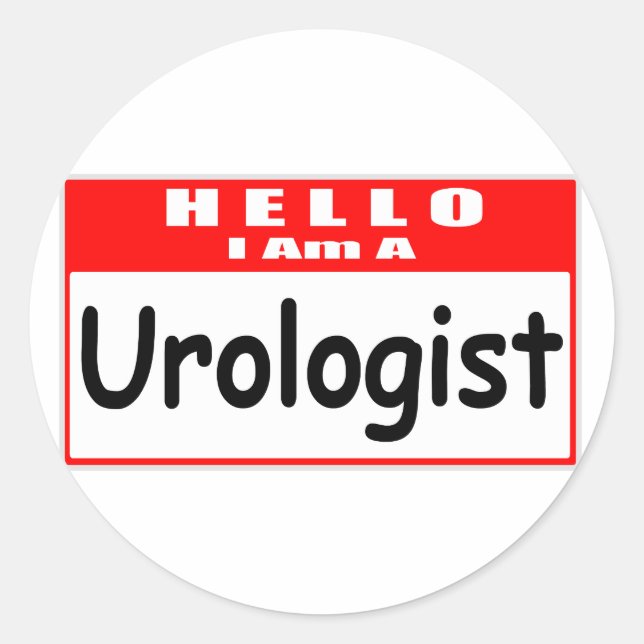 Adesivo Olá, Sou Urologista... Nametag (Frente)