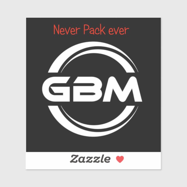 Adesivo OLD gbm Sticker with motto (Folha)