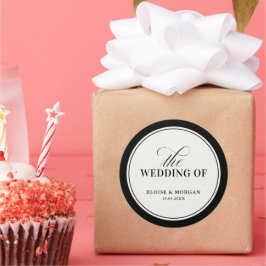 Adesivo Old Money Modern Formal Black Luxury Chic Wedding