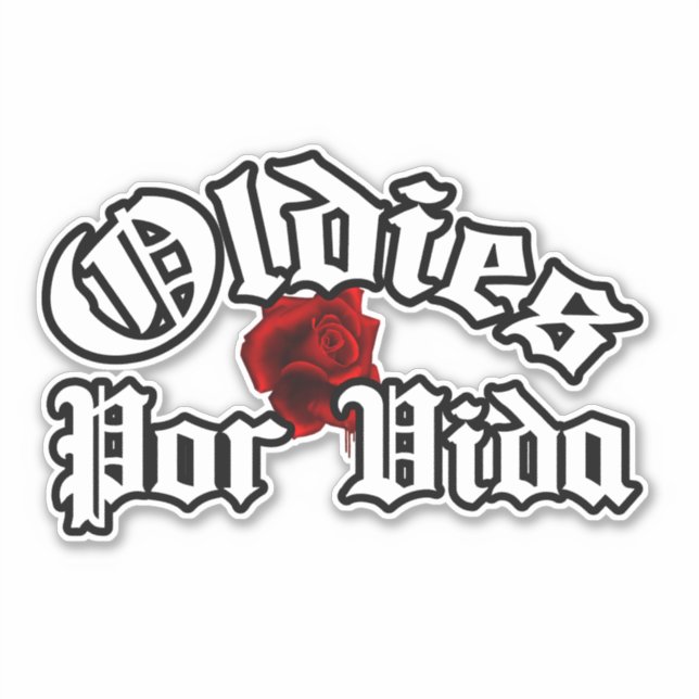 Adesivo Oldies por vida decal Sticker (Frente)