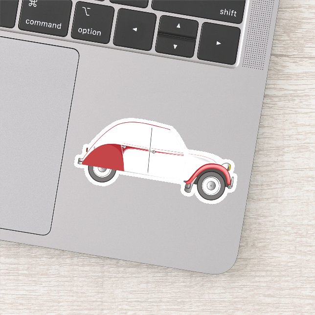 Adesivo Oldtimer 2CV Dolly Rot (Detalhe)