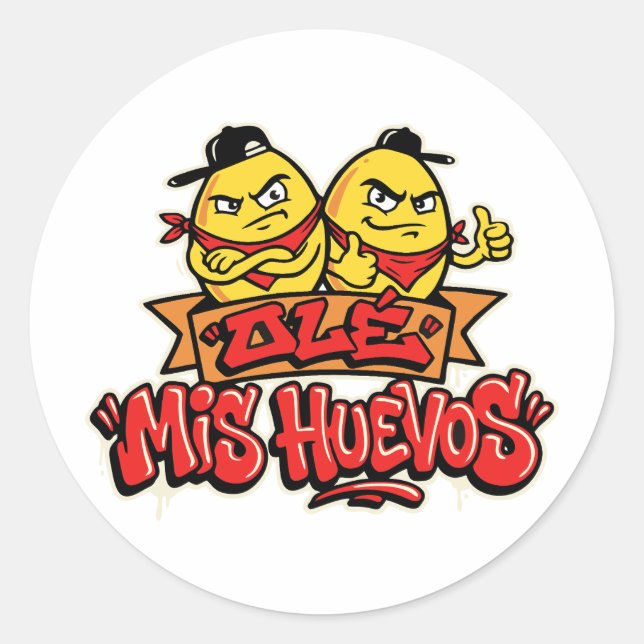 Adesivo Ole meus ovos 2 (Frente)