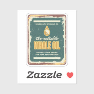 Adesivo Óleo de baleia em nsmouth