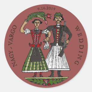 Adesivo Óleo do pimentão do casal do huno